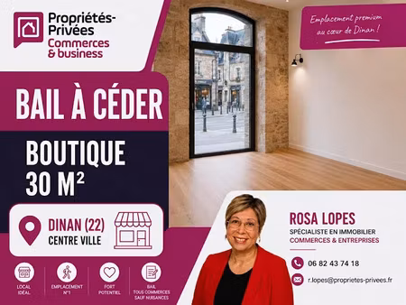 vente locaux professionnels 34 m² à dinan (22100)  56 000 €
