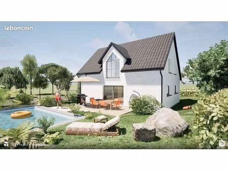 nouveau très beau terrain + maison neuve de 114m² avec 4 chambres dont une au rez de chaus