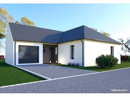 projet de construction d'une maison 95.89 m² avec terrain à pontivy (56)