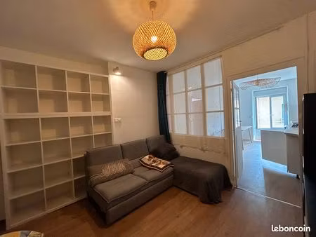 t3 rénové 43 8m² + garage 30m² + 2 caves -pradelles- 12 000