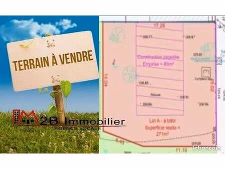 terrain 271 m² lagny sur marne