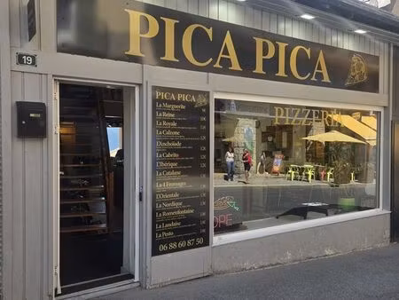 vends fond de commerce  pizzeria 130m2