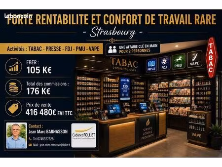 fonds de commerce 32 m² strasbourg