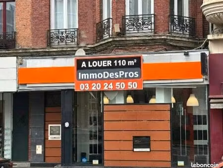 local commercial 110 m² roubaix