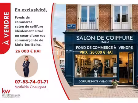 fonds de commerce coiffure 60 m²