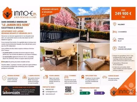 appartement 3 pièces 65 m²