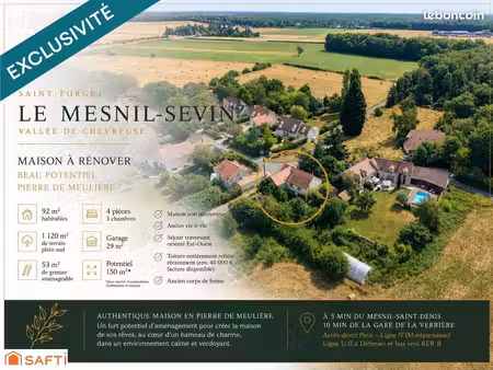 propriété 4 pièces 92 m²