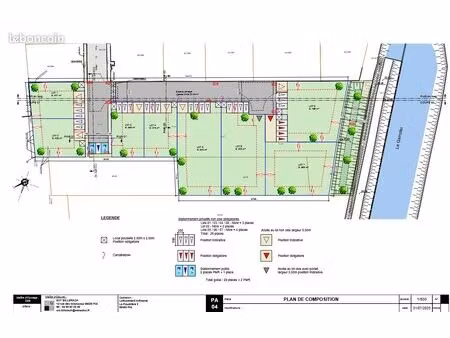 pia : terrain 3 faces de 369m² en zone artisanale