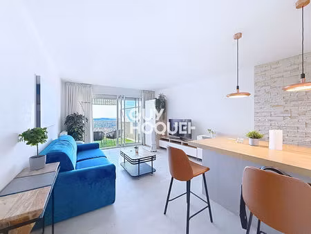 à louer - t1 meublé avec vue mer - grasse centre