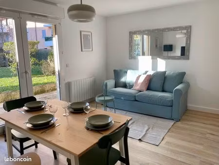 appartement f2 meublé avec jardin et cave