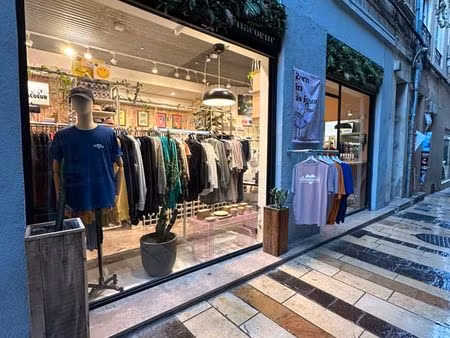 cession droit au bail – local commercial 70 m² – rue piétonne – 2 vitrines – 30 000