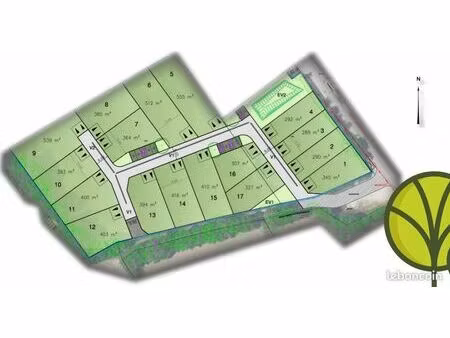 terrain 345 m² la garnache