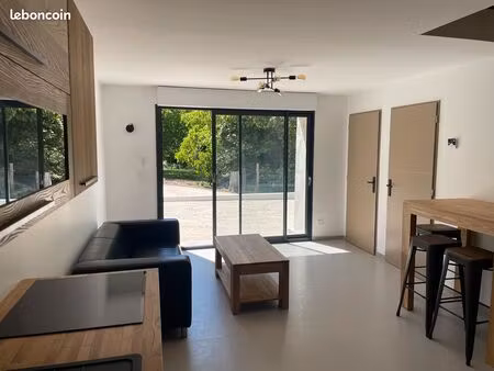 maison meublée t2 de 65 m² avec terrasse privative de 38 m² – vue campagne - choisy - proc
