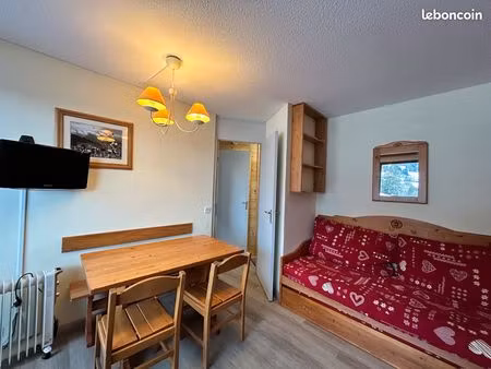 ?️ appartement 2 pièces – valmorel – résidence la camarine – 30 m² – vue vallée – proche p