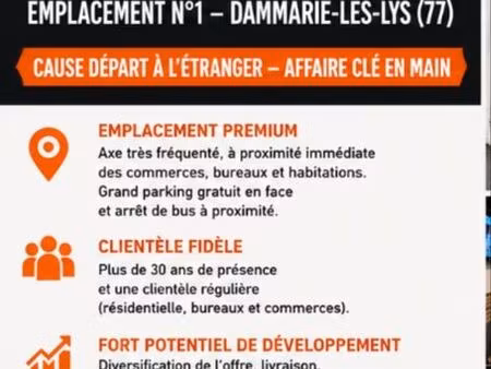 ? fonds de commerce pizzeria – emplacement n°1 – dammarie-les-lys (77)