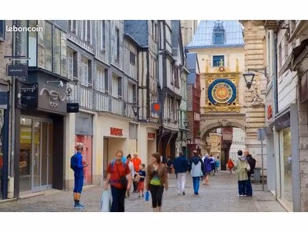 exclusivité – rue du gros horloge - emplacement n°1 au cœur du centre piéton de rouen