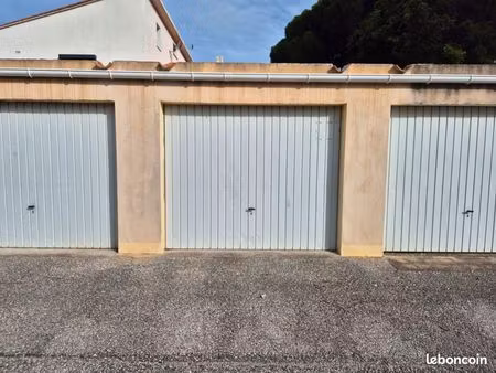 canet plage port garage individuel 14m2 rdc