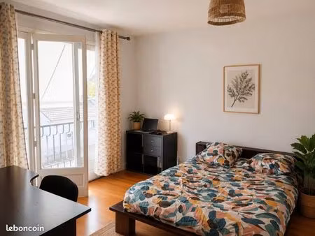 chambre 16 m² avec balcon privatif et jardin – calme et proche des facs