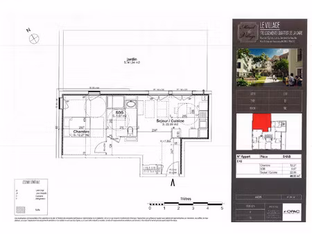 location appartement 2 pièces 40.93 m² à mériel (95630)  929 €