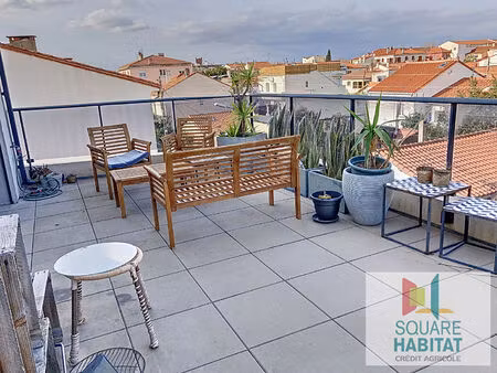 las cobas t2 meublé de standing + 2 belles terrasses + cave et parking en sous sol