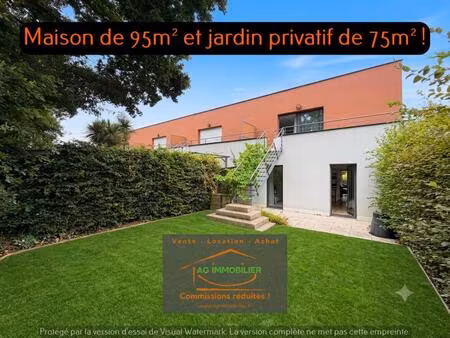 maison/appartement de 94m² aavec jardin de 75m² et garage !