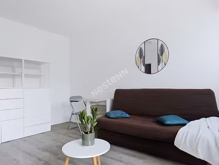 appartement t1 meublé à louer à rezé  rez-de-chaussée avec terrasse