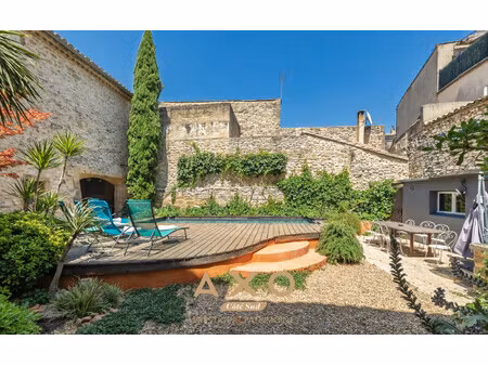 vente maison de caractère collias  296m² 12 pièces 1 050 000€ avec piscine