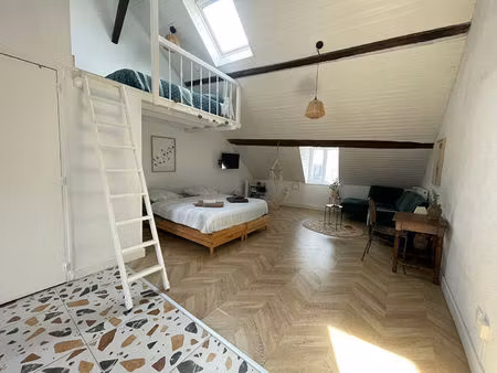 orleans hypercentre - appartement 1 pièce(s) 36 m² meublé - chauff  eau et fibre inclus