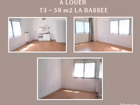 a louer t3 recent la bassee