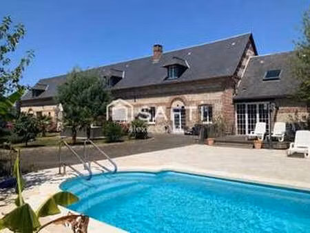 vente longère et corps de ferme piscine à ourville-en-caux (76450) : à vendre piscine / 39