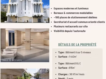 a louer : locaux commerciaux à la zac de rivière roche