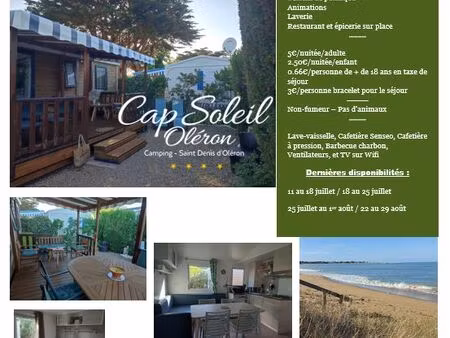 location mobil-home ile d'oléron