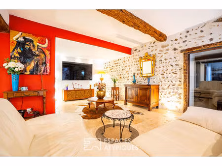 maison de village de prestige avec piscine balinaise