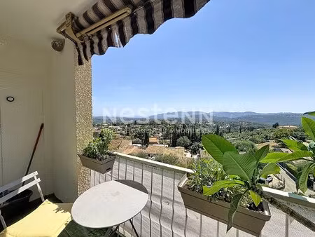 exclusivité ? appartement 3 pièces avec terrasse  vue mer et montagnes ? grasse  quartier.