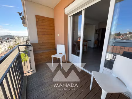 limoges - appartement t3 meublé avec garage et balcons