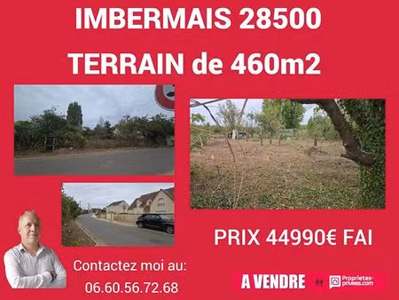 28500-terrain constructible de 460m2
