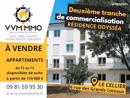 appartement 2 pièces 48 m²