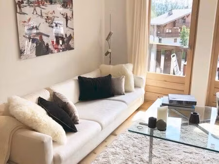 megève centre - duplex t3 40m² - rénové - terrasses
