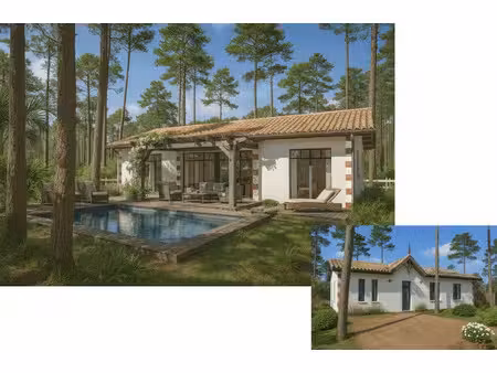 vente maison neuve 90 m² à le porge (33680)  395 000 €