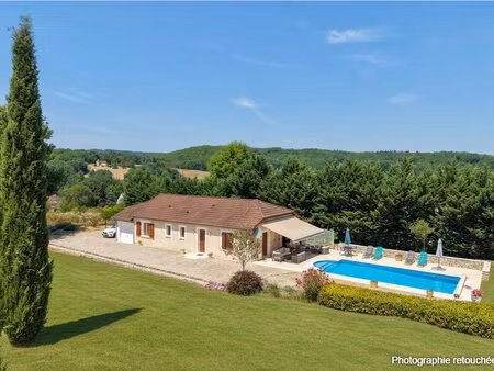 secteur gourdon - lumineuse maison contemporaine de plain-pied 3 chambres avec jardin...
