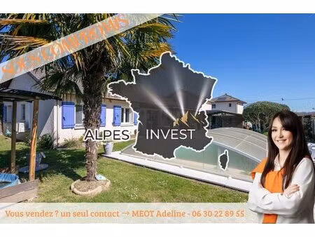 rare a la vente - maison individuelle de plain-pied avec piscine  jardin  garage  aire de.