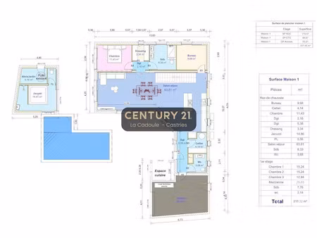 vente maison 7 pièces 195 m² à saint-gély-du-fesc (34980)  1 197 000 €