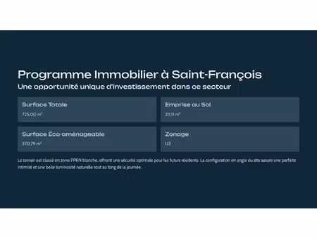 t3 de 58 8 m2 dans une petite copropriété à saint-françois avec jardin privatif