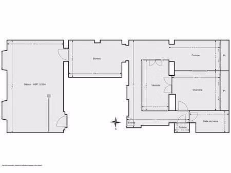 appartement 4 pièces de 91 m² avec patio - quartier historique de nantes