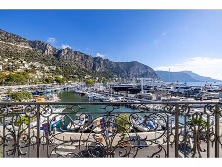 beaulieu sur mer - port - magnifique appartement 3/4p de charme avec vue imprenable sur le