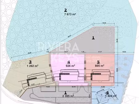 nice ouest : terrain d'exception avec permis de construire