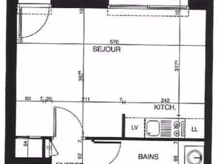 location appartement t1 à rezé (44400) : à louer t1 / 31m² rezé