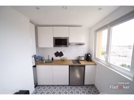 charmant t1 meublé de 27 m²  situé a l'avenue du président roosevelt au 9ème étage