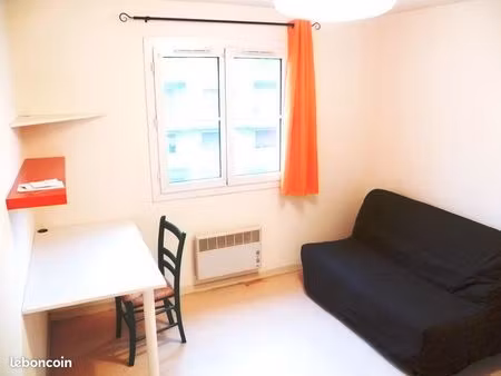 particulier loue studio meublé 18m2 proche campus