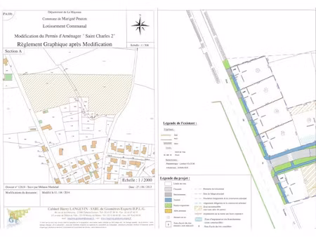 vente terrain 570 m² à marigné-peuton (53200)  16 530 €
